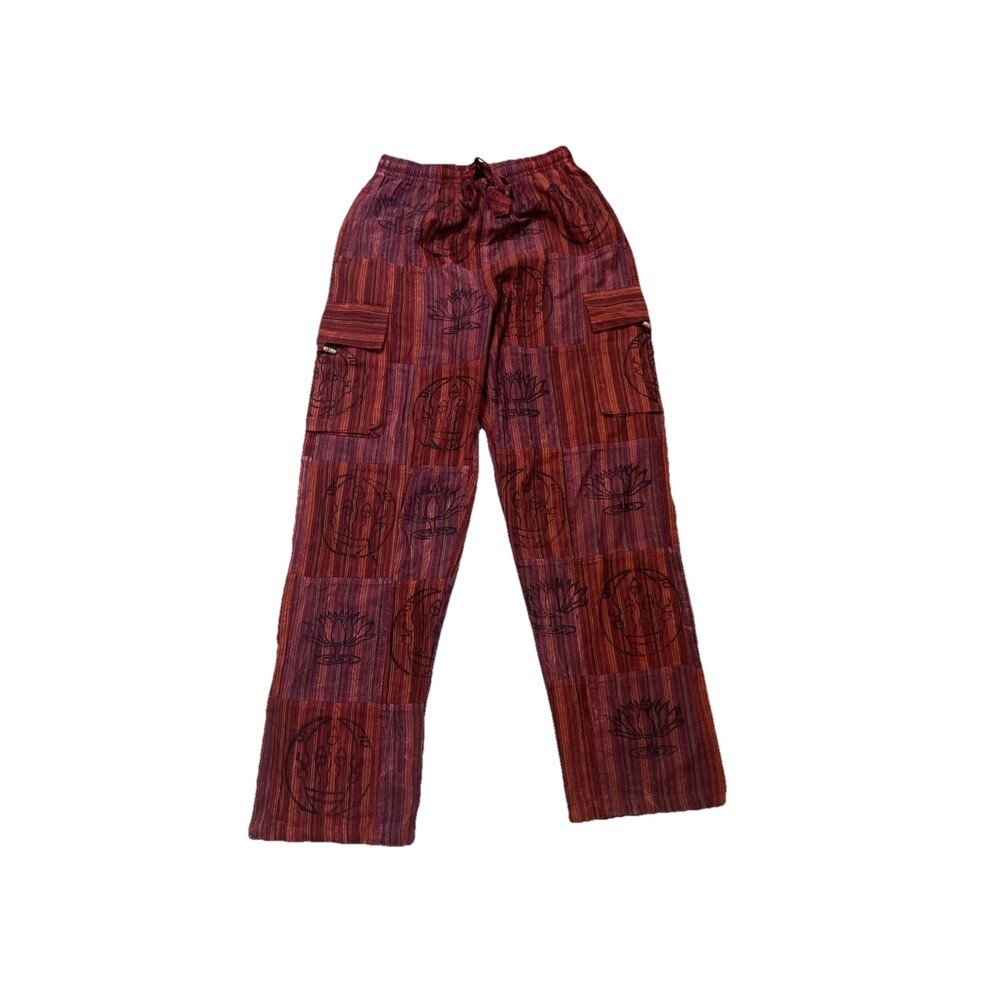Earthbound Trading Co Pants Women’s Small Boho 100% Cotton Hippie Nepal Made